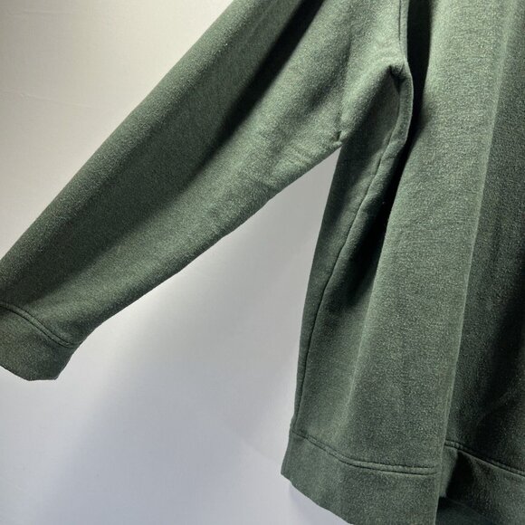 Orvis Men's Sweatshirt Size XXL Solid Green Pullover Long Sleeve Fleece - Picture 4 of 9